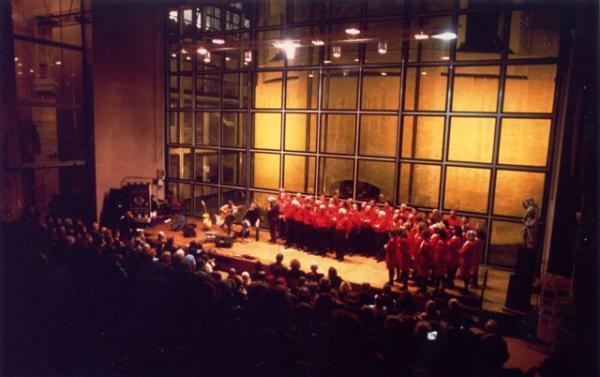 1999 11 06 Bologna Aula absidale con Francesco Guccini